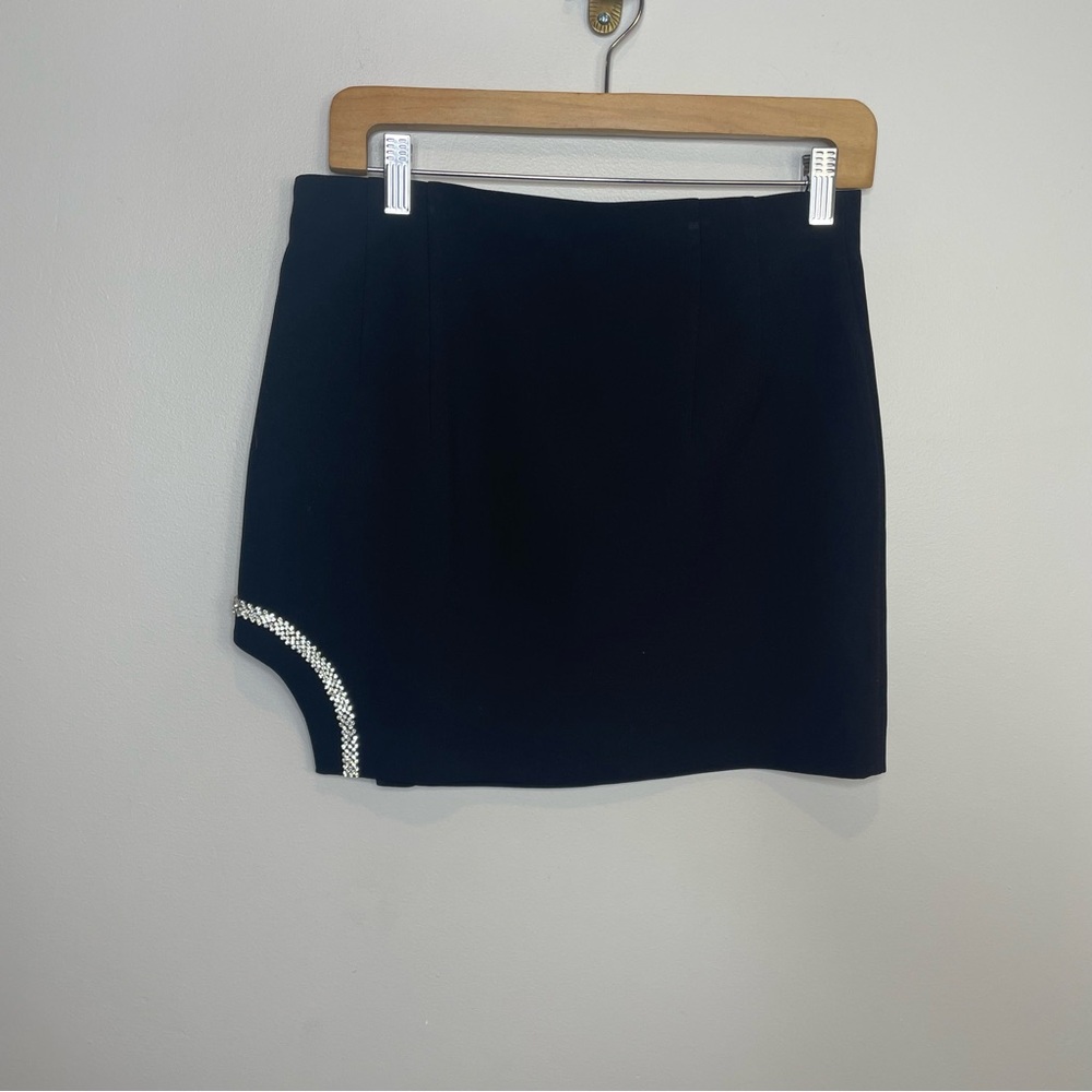 Zara Mini Skirt with Rhinestone Slit - Picture 5 of 8
